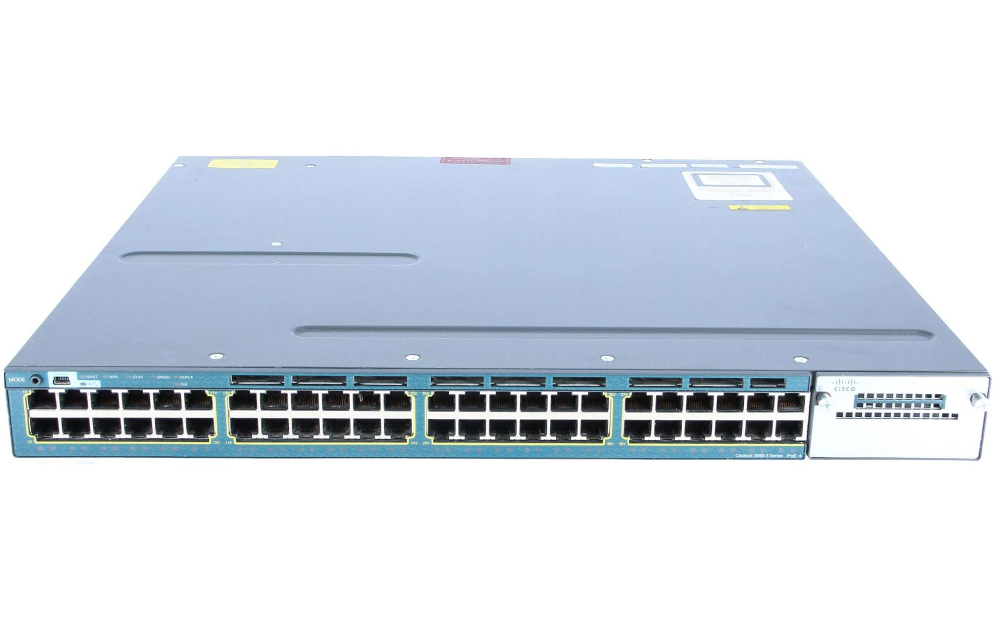 Switch Cisco Catalyst 3560X48PFS Capa 3 48 puertos PoE+ 10