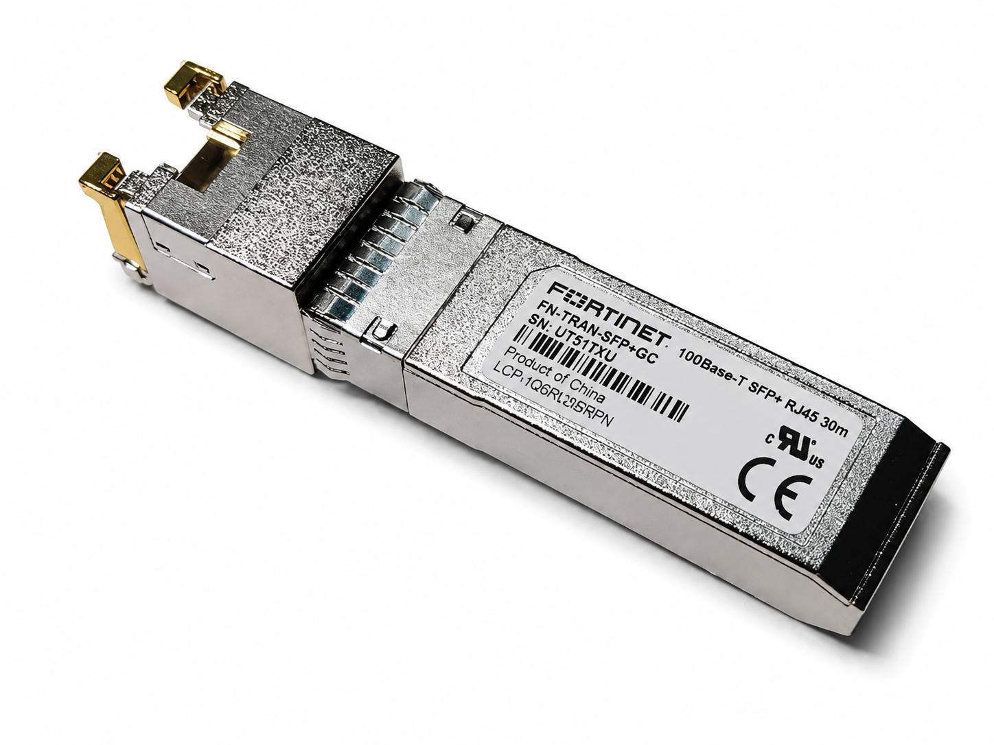 Módulo Fortinet FN-TRAN-SFP+GC – 10GE SFP+ RJ45 30 m